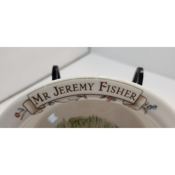 Vtg Beatrix Potter "Mr. Jeremy Fisher" Child's Bowl Made in England 1986 - Picture 2 of 9